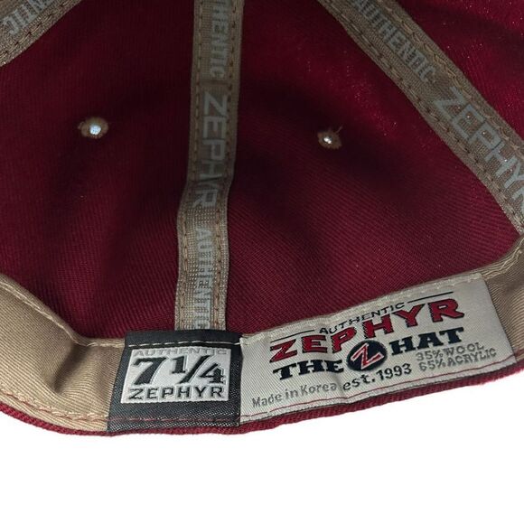Vtg Florida State Seminoles Zephyr Fitted Hat 7 1/4 NCAA ACC NWOT - Picture 6 of 6
